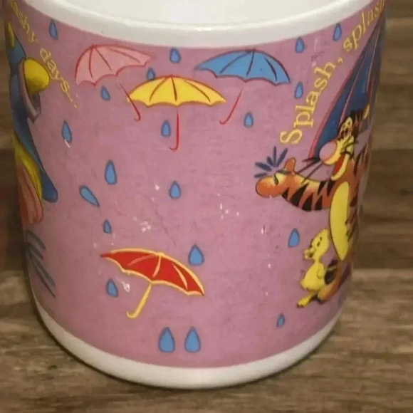 VINTAGE winnie the pooh tea coffee cup mug tweedly dee hum di dum - Picture 6 of 8
